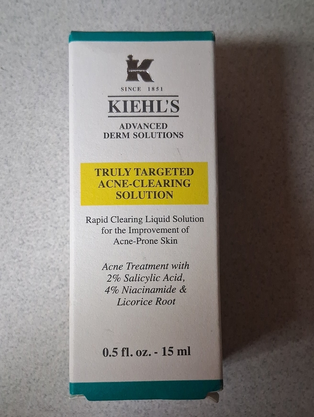 BNIB Kiehl's Truly Targeted Acne-Clearing Solution 15ml